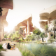 Illustration for article titled Abu Dhabis New Park Will Hide a 30-Acre Oasis Below the Desert